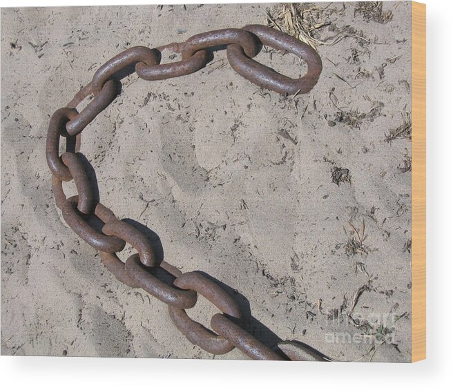 Chain Wood Print featuring the photograph Unchained by Ann Horn