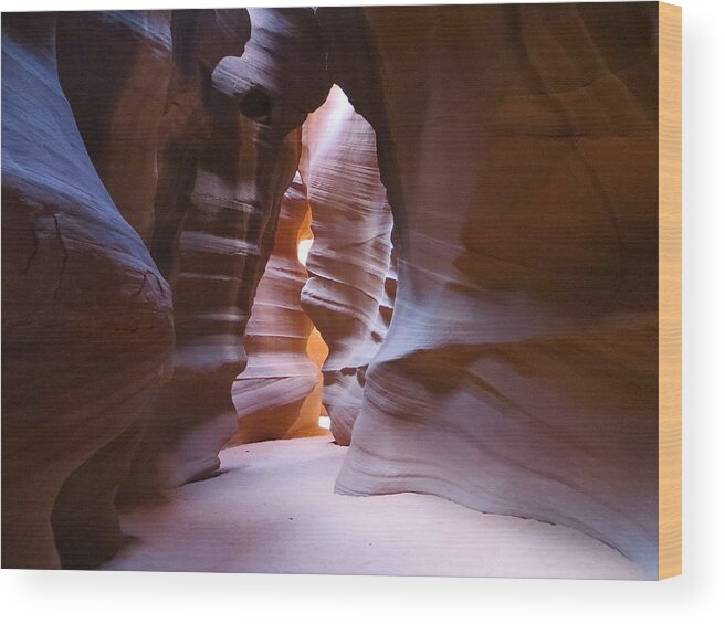 Cave Wood Print featuring the photograph Upper Antelope Canyon by Patricia Haynes
