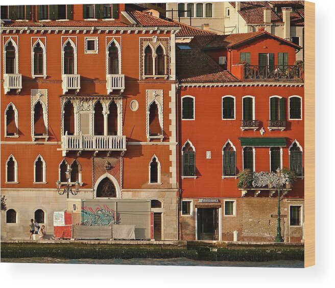 Canale Della Giudecca Wood Print featuring the photograph Venetian Red by Ira Shander