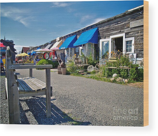 Lbi Wood Print featuring the photograph Viking Village by Mark Miller