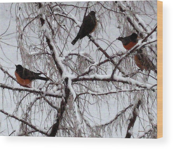 Season Wood Print featuring the photograph Waiting For Spring by Kathy Bassett