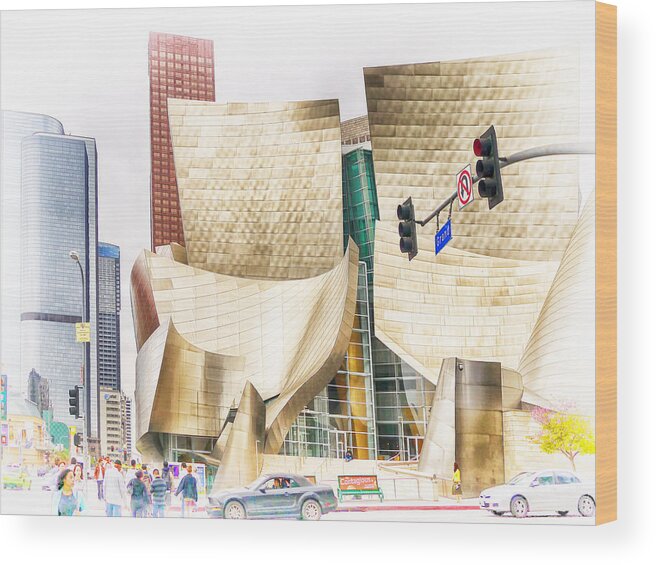 Walt Disney Concert Center Wood Print featuring the photograph Walt Disney Concert Center by Jessica Levant