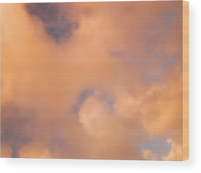 Warm Wood Print featuring the photograph Warm cloud by Ingrid Van Amsterdam