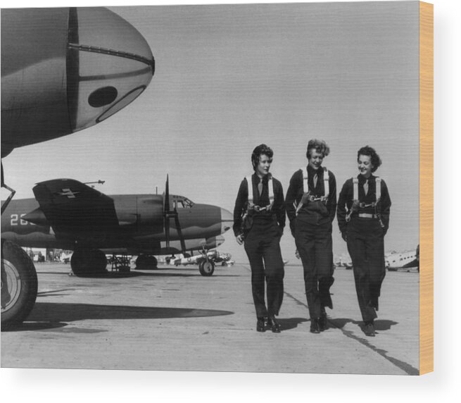 History Wood Print featuring the photograph Wasps On Flight Line At Laredo Aaf by Everett