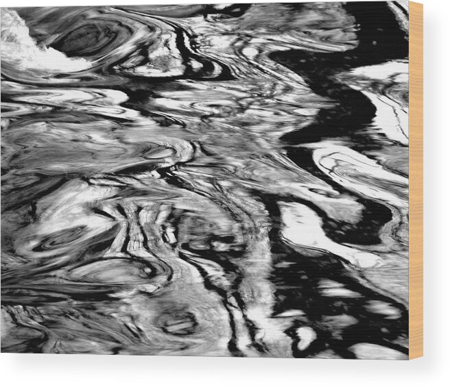 Water Wood Print featuring the photograph Water Abstract by Deborah Crew-Johnson