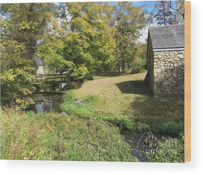 Waterloo Wood Print featuring the photograph Waterloo Village by Susan Carella