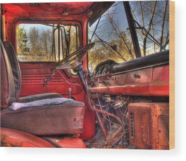 Truck Wood Print featuring the photograph Weathered and Worn by Thomas Young