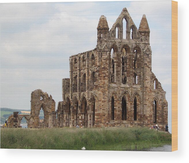 Whitby Wood Print featuring the photograph Whitby Abbey by Sue Leonard