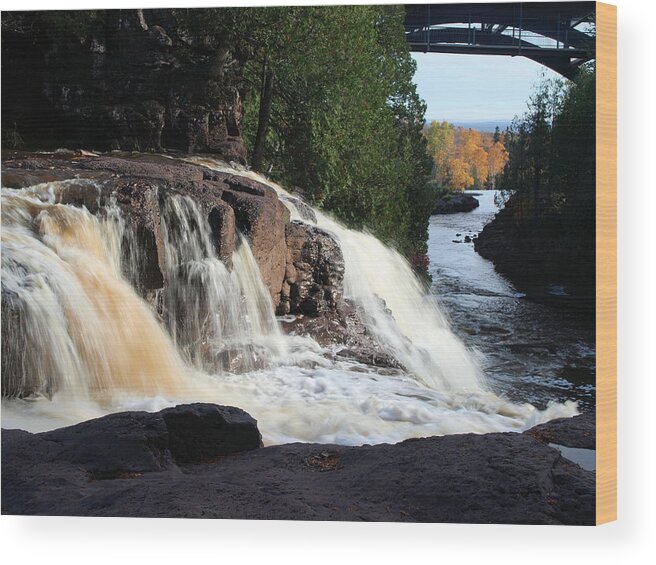 Jim Wood Print featuring the photograph Winding Falls by James Peterson
