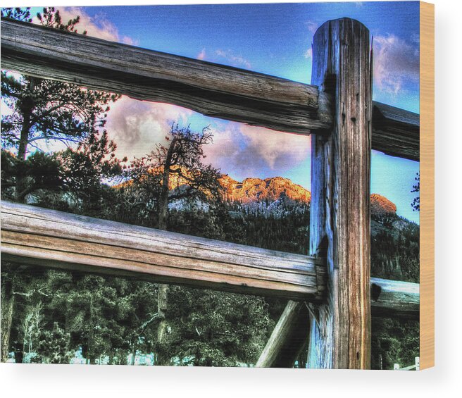 Twin Sisters Wood Print featuring the photograph Window to Twin Sisters by Craig Burgwardt