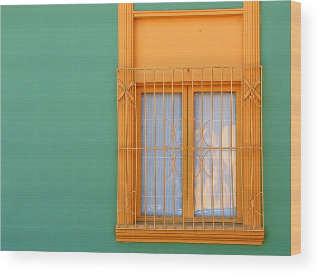 Color Wood Print featuring the photograph Windows of the World - Santiago Chile by Rick Locke - Out of the Corner of My Eye