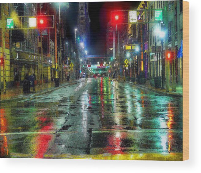 Urban Wood Print featuring the photograph Winning Streaks by William Griffin