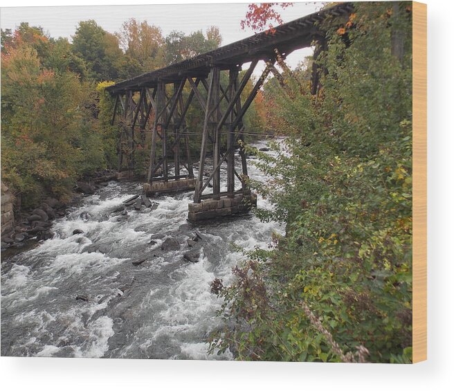 River Wood Print featuring the photograph Winnipesaukee River by Catherine Gagne