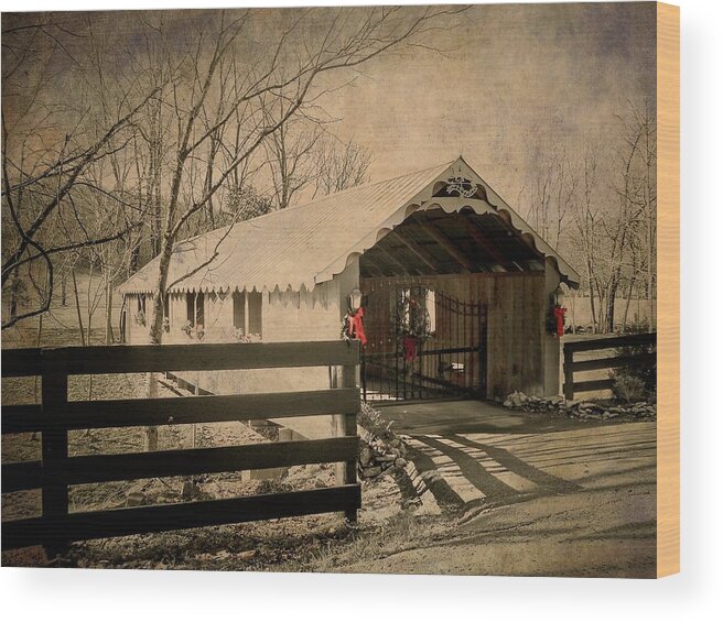 Bridge Wood Print featuring the photograph Winter In Fairview Tennessee by Trish Tritz