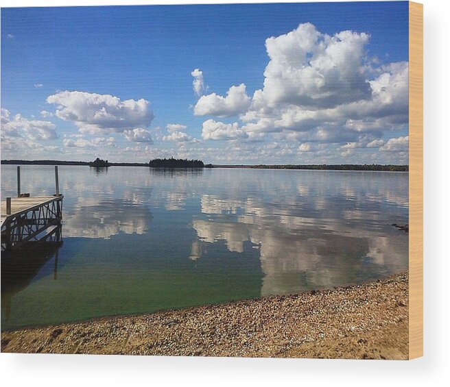 Lake Wood Print featuring the photograph Wish you were here by Pat Purdy