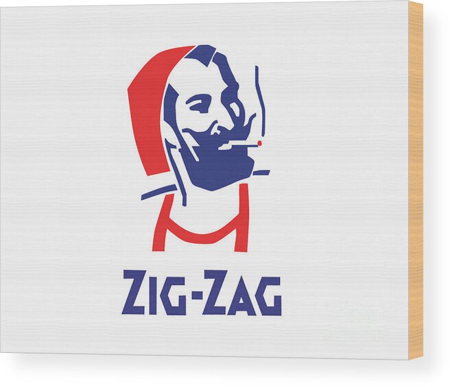 Vintage Wood Print featuring the photograph Zig Zag by Action