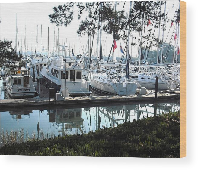 Alameda Wood Print featuring the photograph Ballena Bay Alameda by Kelly Manning