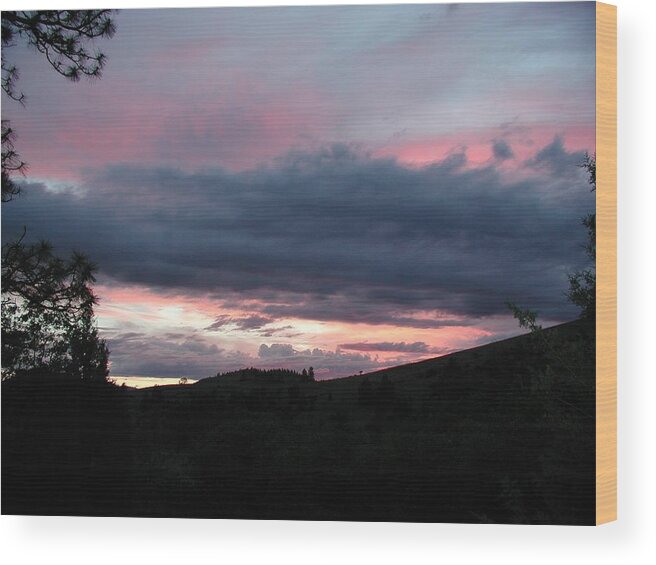  Wood Print featuring the photograph Dark Cloud Bank #1 by William McCoy