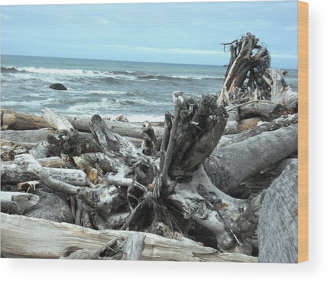 Twilight Wood Print featuring the photograph Rialto Beach La Push #2 by Kelly Manning