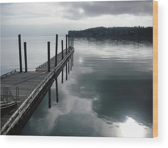 Pier Wood Print featuring the photograph Coupeville Pier by Kelly Manning