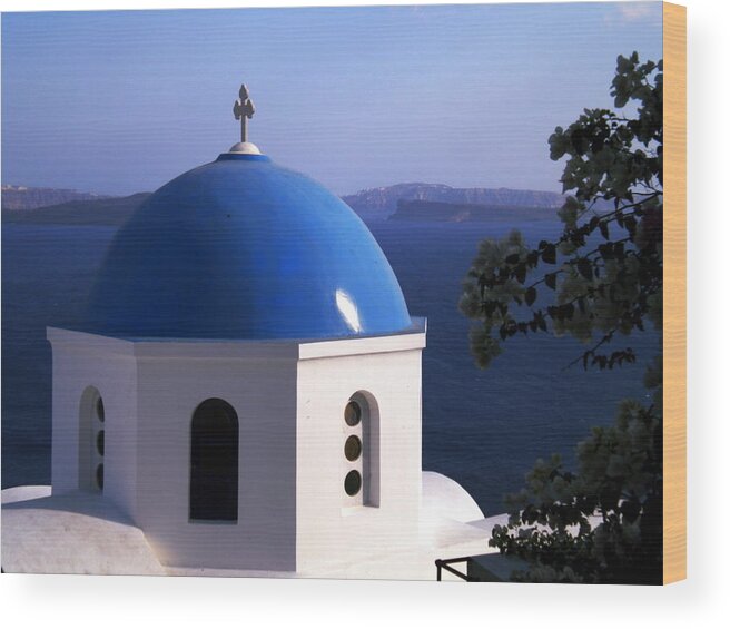 Coletteguggenheim Wood Print featuring the photograph Santorini Greece #4 by Colette V Hera Guggenheim