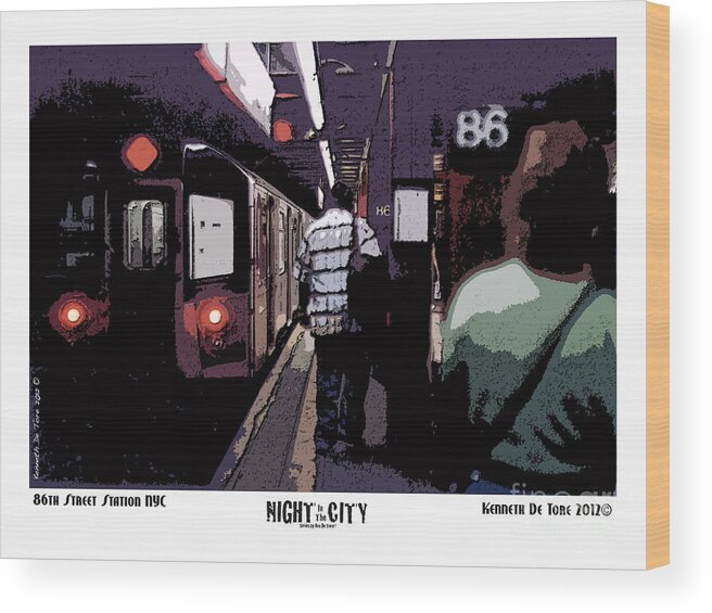 Subway Wood Print featuring the photograph 86th Street by Kenneth De Tore