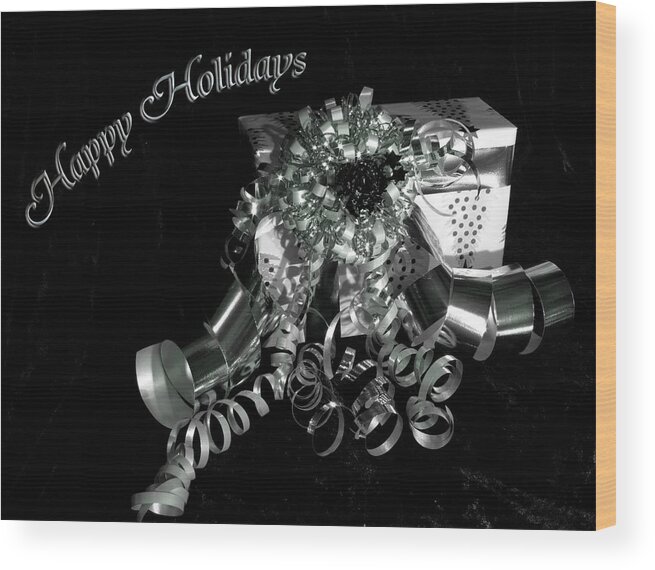 Christmas Wood Print featuring the photograph A gift holiday card by B Cash