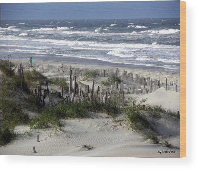 Sea Wood Print featuring the photograph Angry Sea by Kim Galluzzo