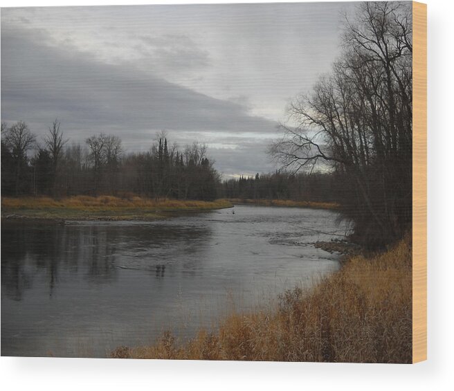 Mississippi River Wood Print featuring the photograph Beautiful November Morning by Kent Lorentzen