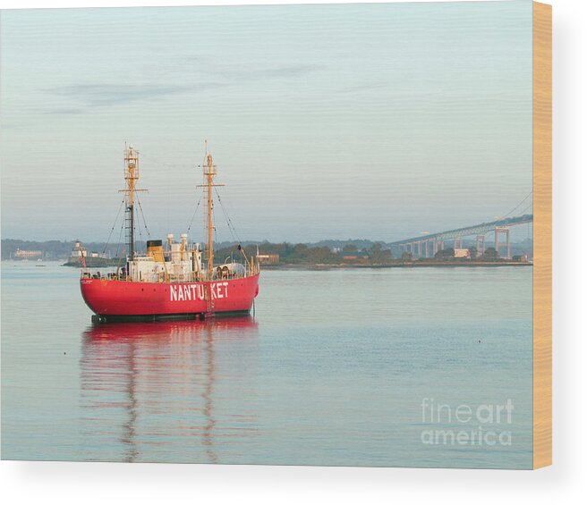 Boats Wood Print featuring the photograph Big Red by Roxanne Marshal