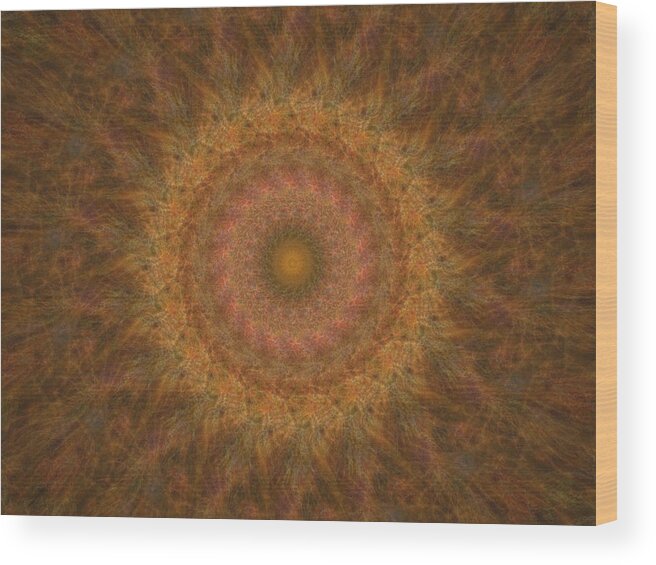 Kaleidoscope Wood Print featuring the digital art Birthing Kaleidoscope 18 by Rhonda Barrett