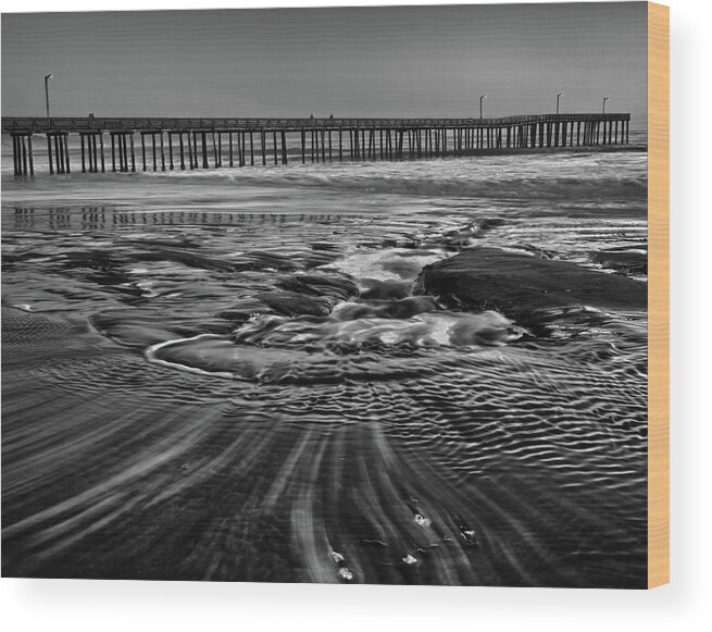 Cayucos Wood Print featuring the photograph Black Hole by Beth Sargent