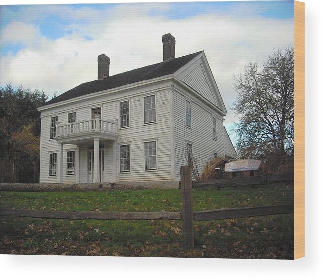 Bybee Wood Print featuring the photograph Bybee Howell House by Kelly Manning