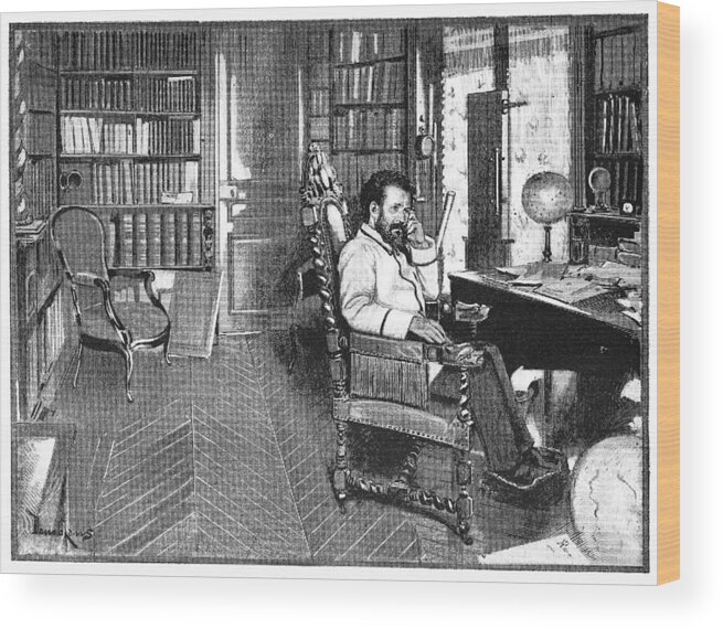 Camille Flammarion Wood Print featuring the photograph Camille Flammarion, French Astronomer by 