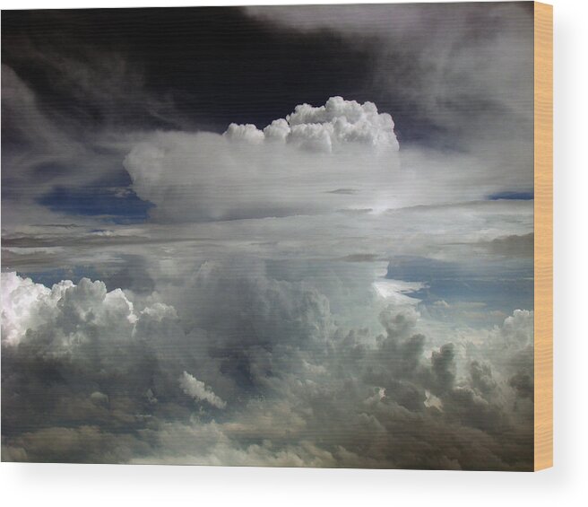Cloud Photos Wood Print featuring the photograph Cb4.980 by Strato ThreeSIXTYFive