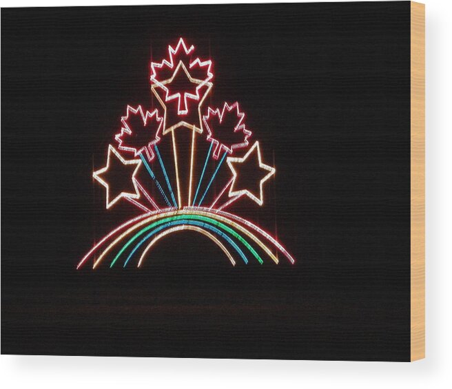 Lights Wood Print featuring the photograph Celebration by Peggy King