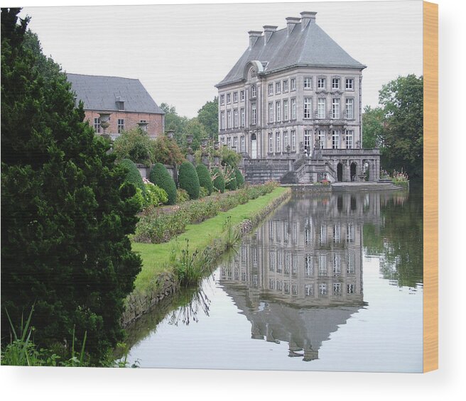 Europe Wood Print featuring the photograph Chateau Fort de Feluy Belgium by Joseph Hendrix
