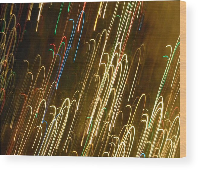 Christmas Wood Print featuring the photograph Christmas Card - Candy Canes by Marwan George Khoury
