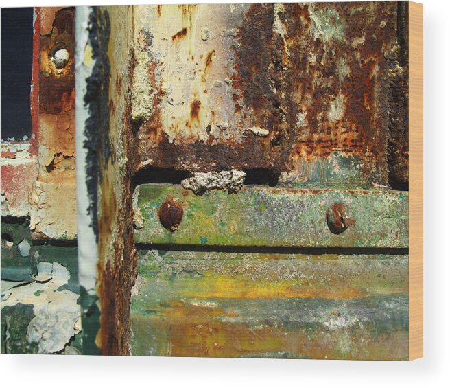 Rust Wood Print featuring the photograph Colors by Steve Parr