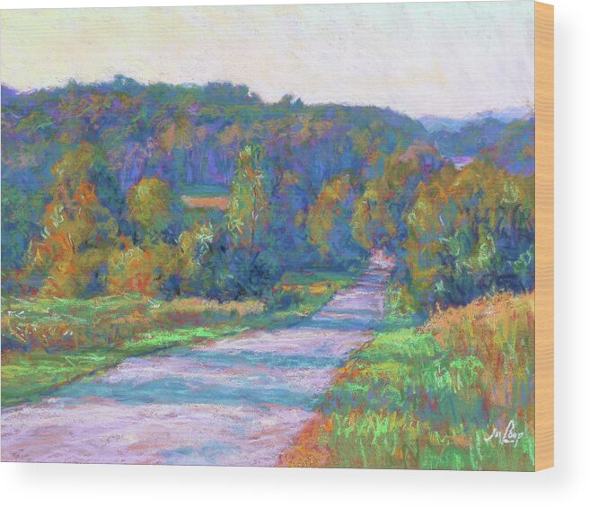 Impressionism Wood Print featuring the painting Country Road by Michael Camp