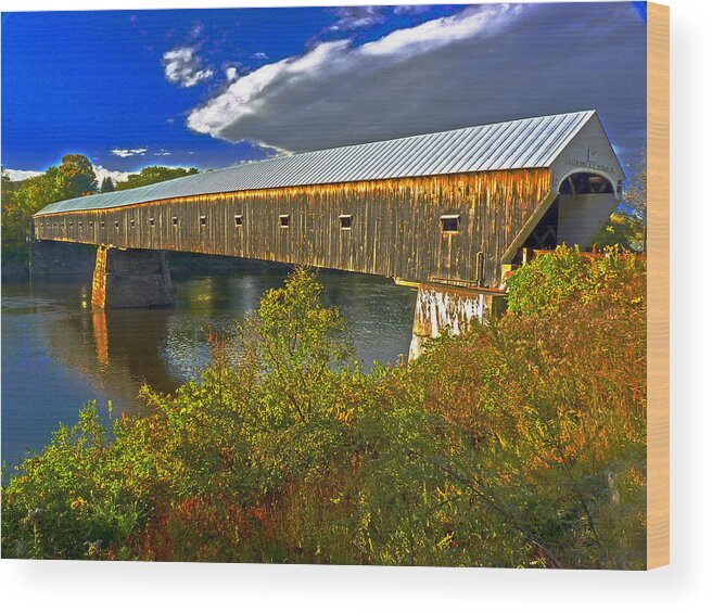 Covered Bridge Wood Print featuring the photograph Covered Bridge by William Fields