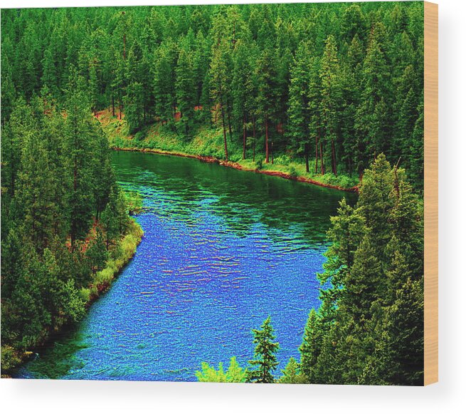 River Wood Print featuring the photograph Dreamriver by Ben Upham III