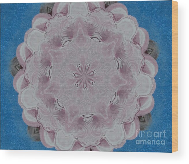 Kaleidoscopic Wood Print featuring the photograph Fancy Cake by Donna Brown