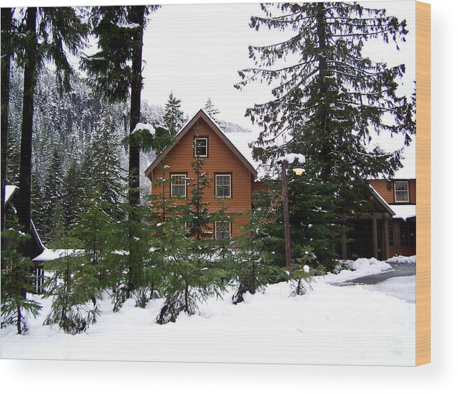 Seattle Wood Print featuring the photograph Fresh Snow Glory by Kathy White
