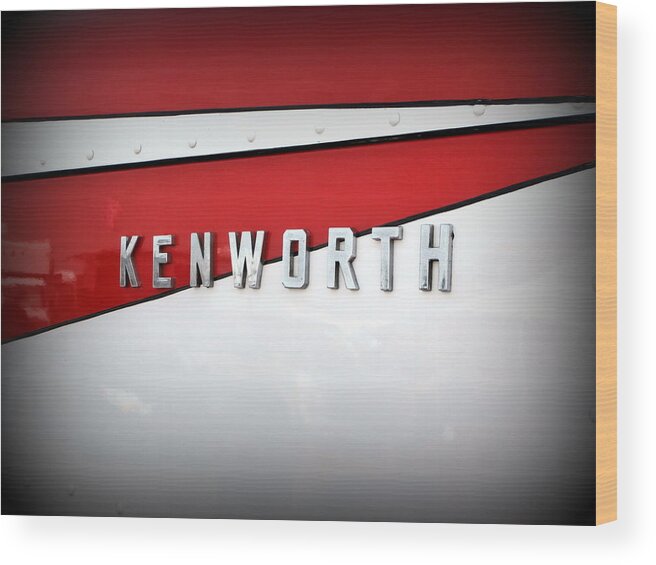 Kenworth Logo Wood Print featuring the photograph Kenworth Truck Logo by Karyn Robinson