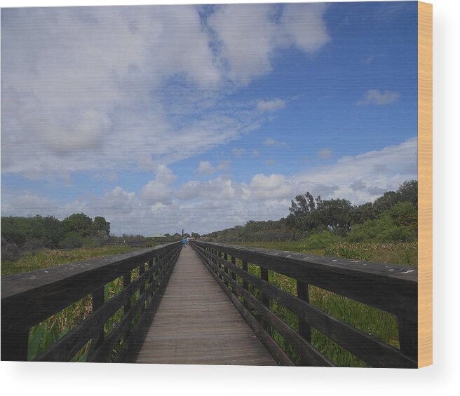 Bridge Wood Print featuring the photograph Listen To The Wind by Sheila Silverstein