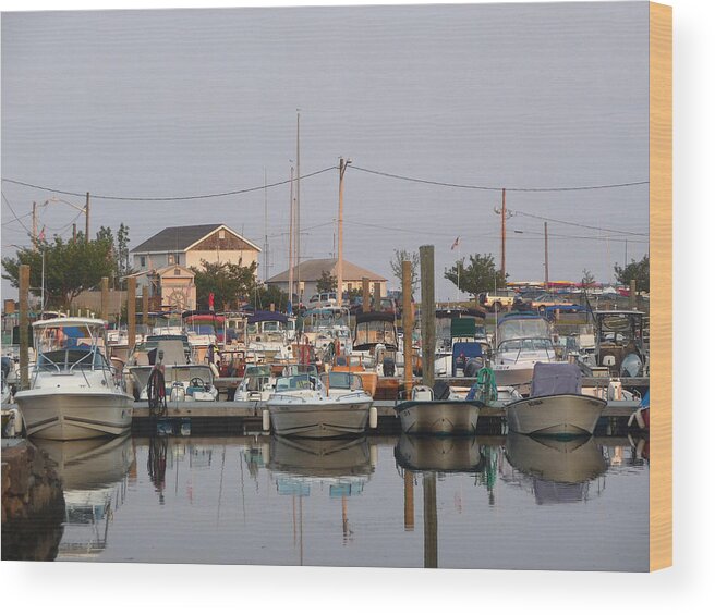 Boating Wood Print featuring the photograph Marina Harbor by Margie Avellino