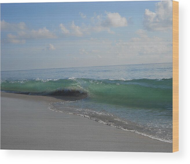 Ocean Wood Print featuring the photograph Motion by Sheila Silverstein