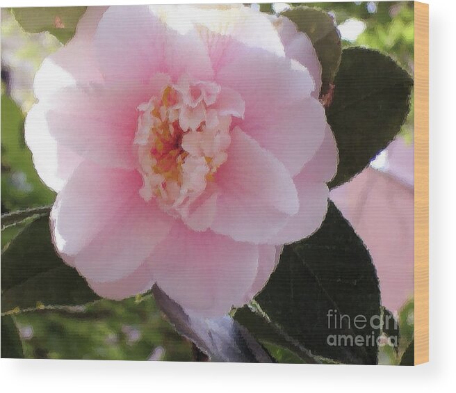 Peony Wood Print featuring the painting Old girl by Susan Fisher