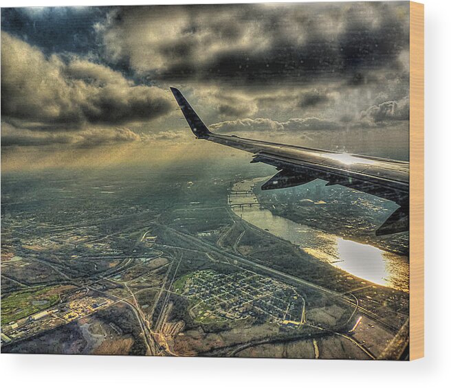 On The Wing Wood Print featuring the photograph On the Wing by William Fields